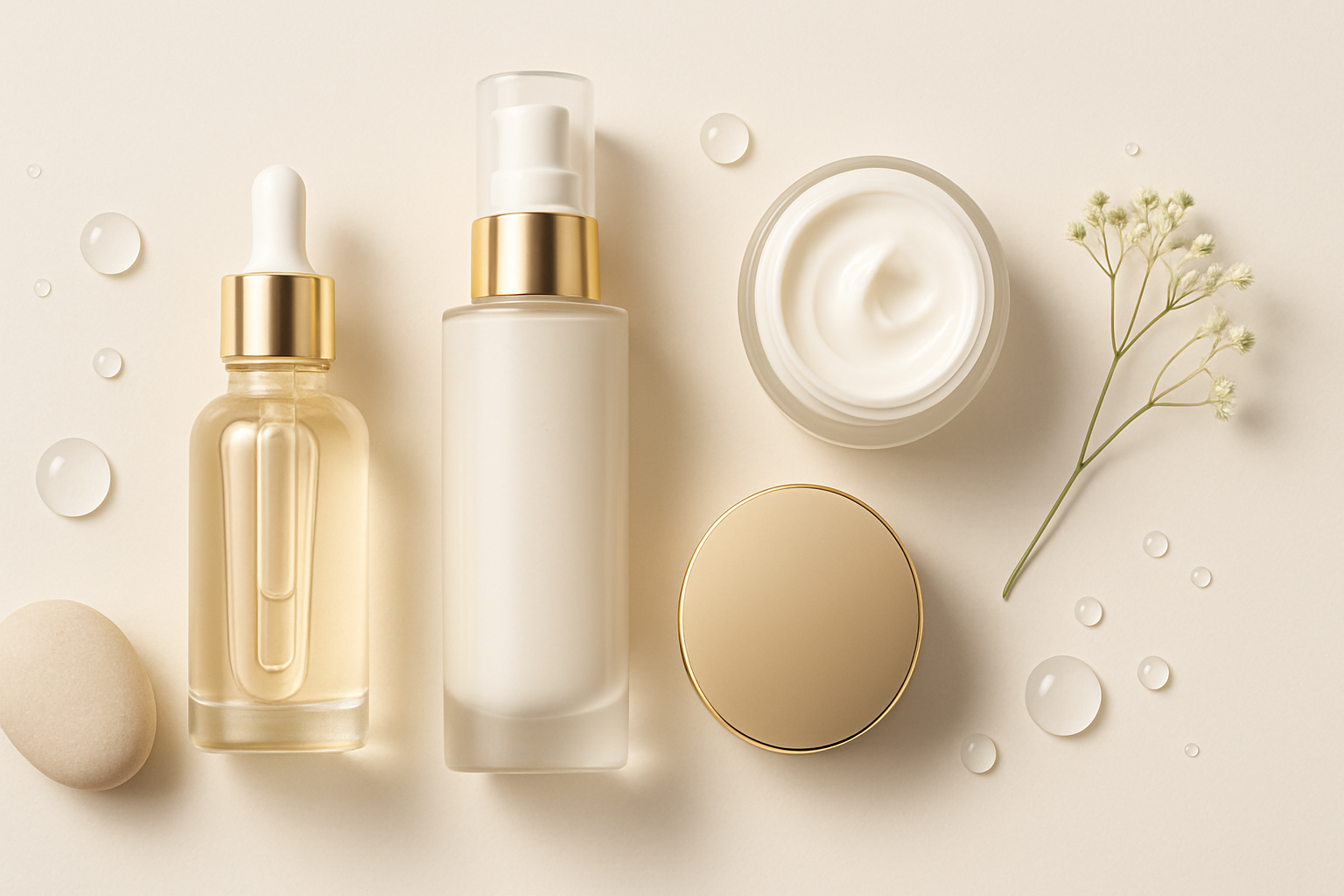 MAKE PREMIUM BANNER OF SKINCARE OF SIZE 16:9 WITHOUT TEXT